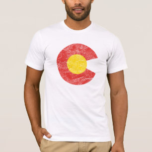 Colorado State Flag Grunge Denver Love T-shirt