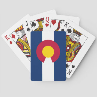 Colorado State Flag Palling Cards Pokerkaarten