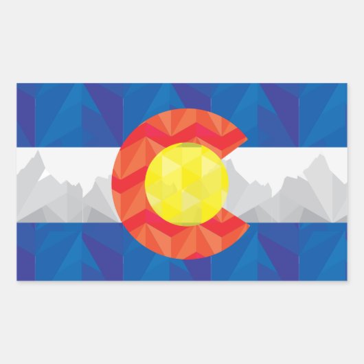 Colorado State Flag Sticker (Voorkant)
