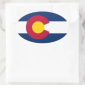 Colorado State Oval autocollant (Sac)