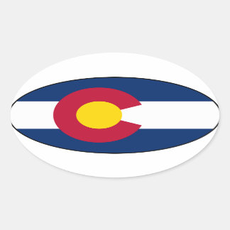 Colorado State Oval autocollant