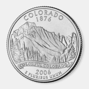 Colorado State Quarter magnet 2006 Magneet