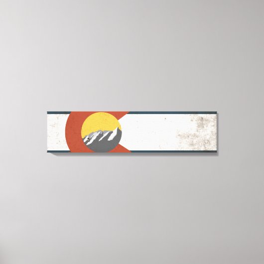 Colorado State Vlag Verpakt Canvas (Voorkant)