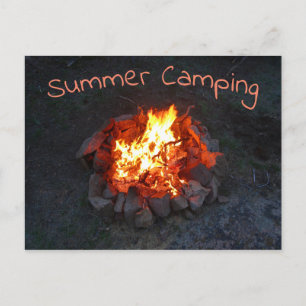 Colorado Summer Camp Fire Briefkaart