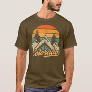 Colorado T-shirt Retro bergen Natuur Hiking