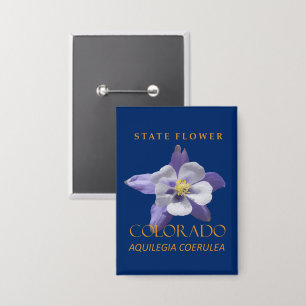 Colorado Territory Bloem Blauwe Aquilegia coerulea Button