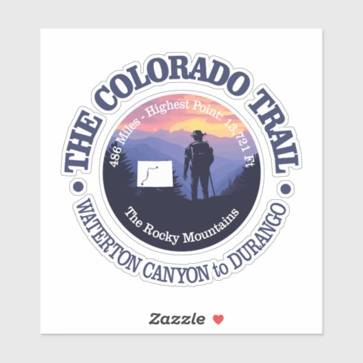 Colorado Trail (rd2) Sticker (Vel)