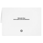 Colorado Tunnel de ski Toutes les occasions Carte  (Dos Horizontal)