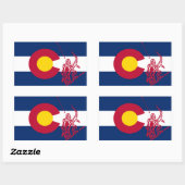Colorado Twirling autocollant rouge (Feuille)