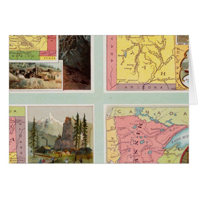 Colorado, Utah, Montana, Minnesota (Voorkant Horizontaal)