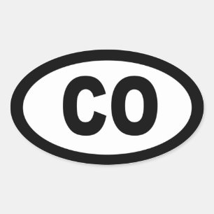 Colorado - vel van 4 ovale auto stickers