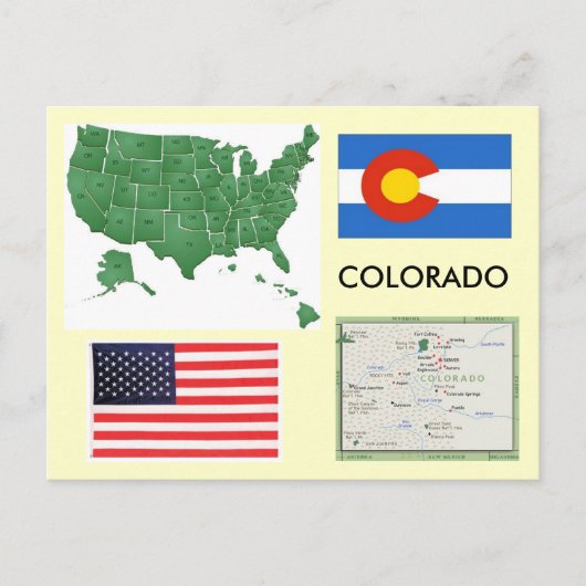 Colorado, Verenigde Staten Briefkaart (Voorkant)