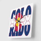 Colorado Vierkante Klok (Hoek)