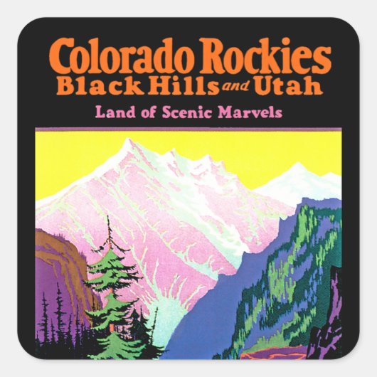 Colorado Vierkante Sticker (Voorkant)