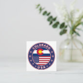 Colorado Vierkante Visitekaartje (Staand voorkant)