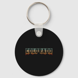 Colorado Vintage Rocky Mountains Natuur Buiten Act Sleutelhanger