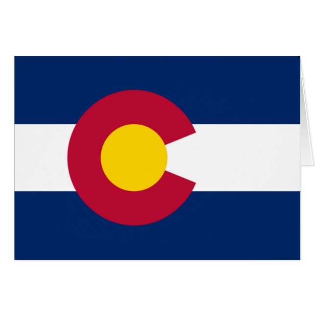Colorado vlag (Voorkant Horizontaal)