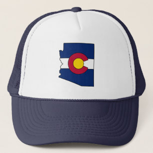 Colorado vlag Arizona schetst vrachtwagenchauffeur Trucker Pet