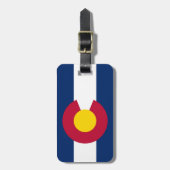 Colorado vlag bagagelabel (Voorkant verticaal)