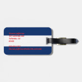 Colorado vlag bagagelabel (Achterkant horizontaal)