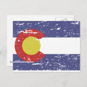  COLORADO-vlag Briefkaart (Voorkant / Achterkant)