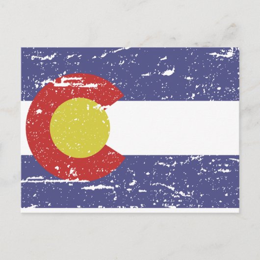  COLORADO-vlag Briefkaart (Voorkant)