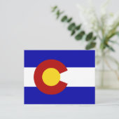 Colorado vlag briefkaart (Staand voorkant)
