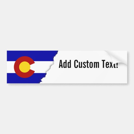 Colorado vlag bumpersticker (Voorkant)