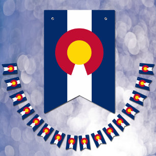 Colorado Vlag Feestje, rand Vlaggen / Bruiloften Vlaggetjes
