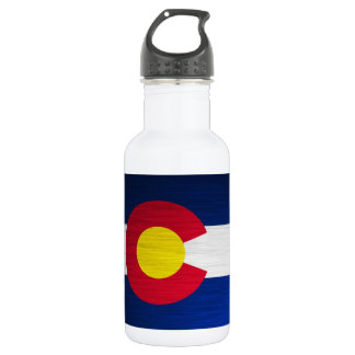 Colorado Vlag geborsteld Waterfles