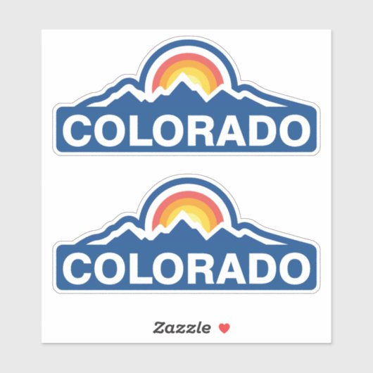 Colorado Vlag Mountain Sticker (Vel)