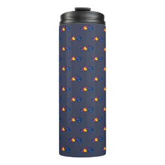 Colorado vlag offroad voertuig over tumbler thermosbeker