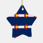 Colorado vlag patroon keramisch ornament (Rechts)