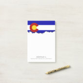 Colorado vlag post-it® notes (Op bureau)