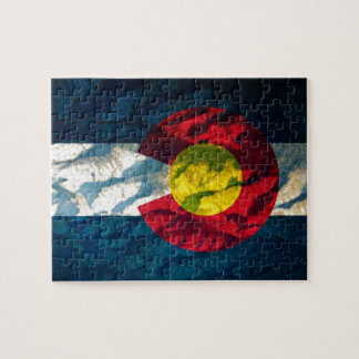 Colorado vlag Rock Mountains Legpuzzel