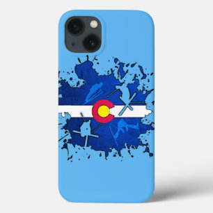 Colorado vlag ski splatter iPhone 6 taai hoesje