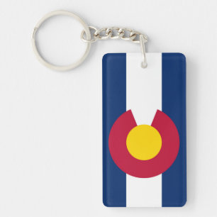 Colorado vlag sleutelhanger