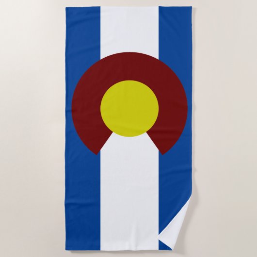 Colorado vlag strandlaken (Voorkant)