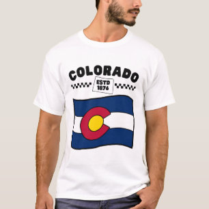 Colorado vlag USA T-shirt
