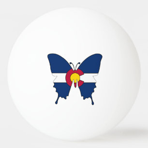 Colorado vlag vlinder ping pong bal pingpongballen