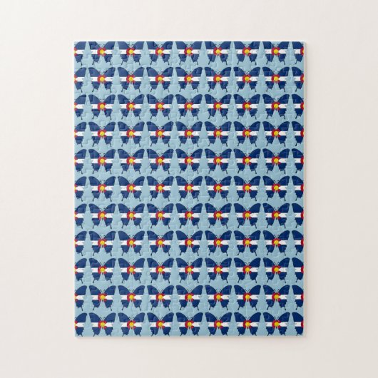 Colorado vlag vlinder puzzel (Verticaal)
