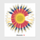 Colorado Vlag Zonnebloem Sticker (Vel)