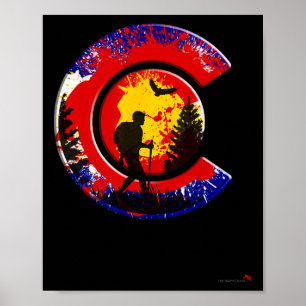 Colorado Wandelen 14ers Rocky Mountain Wandelaar Poster