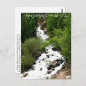 Colorado waterval briefkaart (Voorkant / Achterkant)