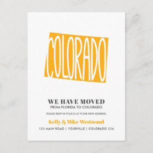 COLORADO We hebben het nieuwe adres Nieuw startpun Briefkaart