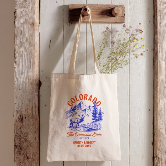 Colorado Wedding Welcome Gift Bridesmaid, Guests Tote Bag