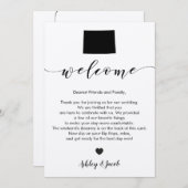 Colorado Wedding Welcome Letter & Itinerary Card Programma (Voorkant / Achterkant)