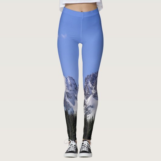 Colorado Winter Mountain Peaks Leggings (Voorkant)