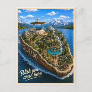 Colorado Wish You Were Here State Serie Briefkaart