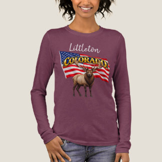 Colorado Women's Bella+Canvas lange mouw donker Tri-Blend Shirt